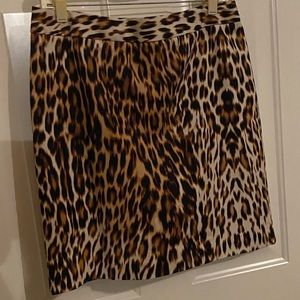 Animal print pencil skirt